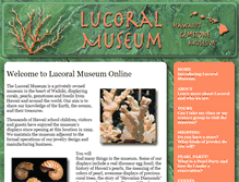 Tablet Screenshot of lucoralmuseum.com